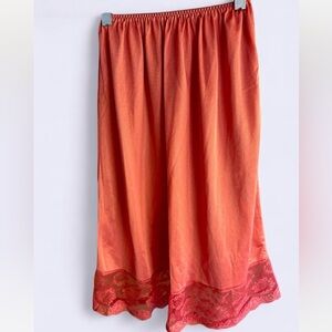 Vintage Burnt Orange Women's Slip Skirt